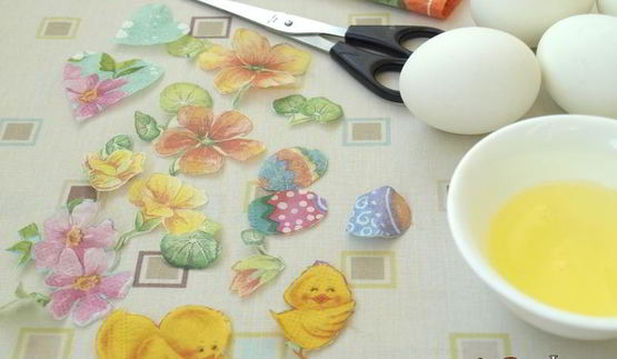пасхальные яйца в стиле декупаж