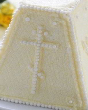 Печеная творожная пасха с цукатами