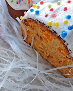 Простой кулич без дрожжей