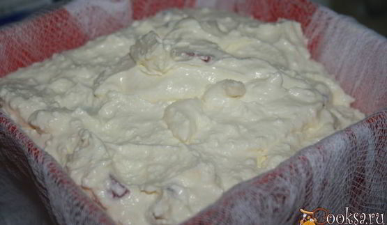 сырая творожная пасха с цукатами и вяленой вишней