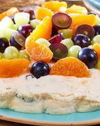 Творожная пасха с фруктами