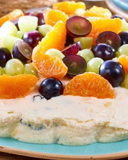 Рецепт творожной пасхи с фруктами