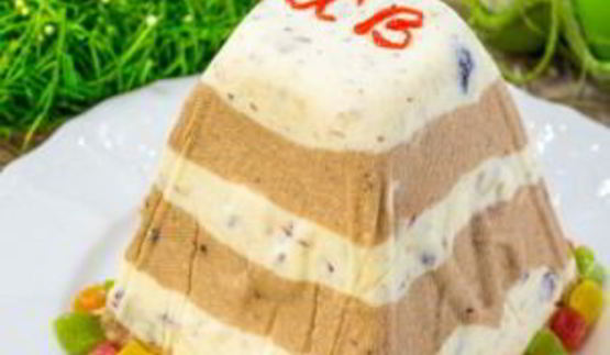 ванильно-шоколадная творожная пасха