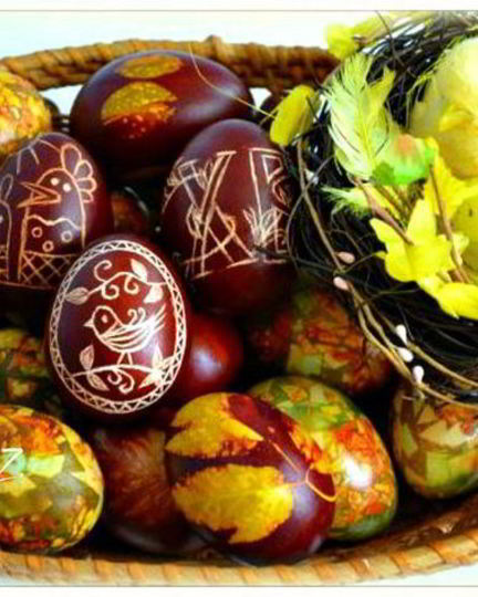 Рецепт яиц варенных в луковой шелухе