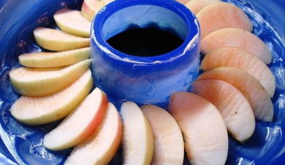 печеночный пудинг с яблоком