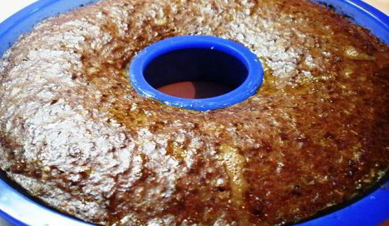 печеночный пудинг с яблоком