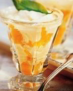 Простой десерт из йогурта и мандаринов