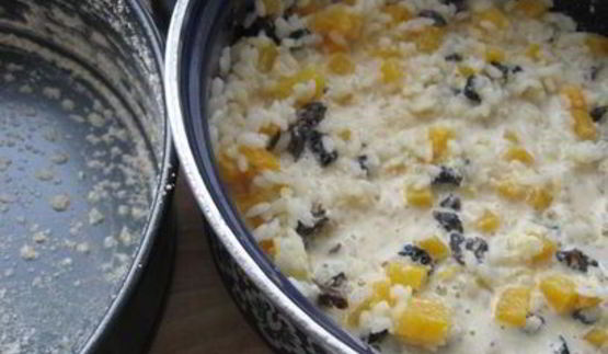 рисовый пудинг с тыквой