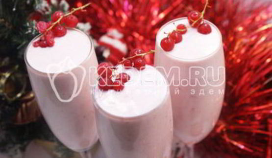 сливочный десерт новогодний
