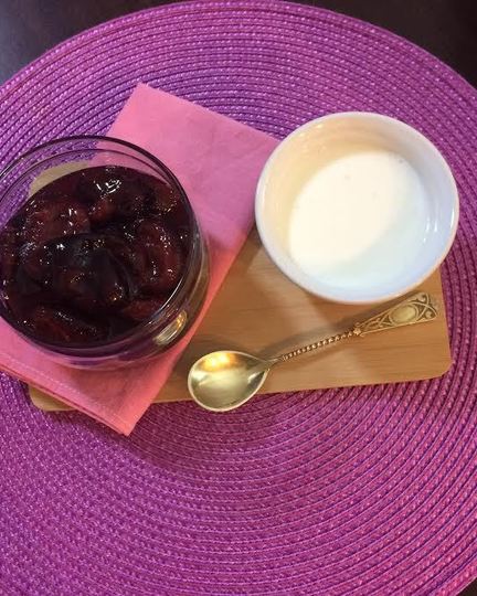 Рецепт сливового десерта