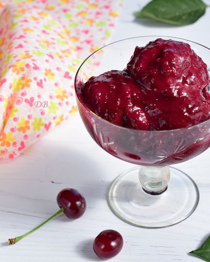 Рецепт сорбета из жареной вишни