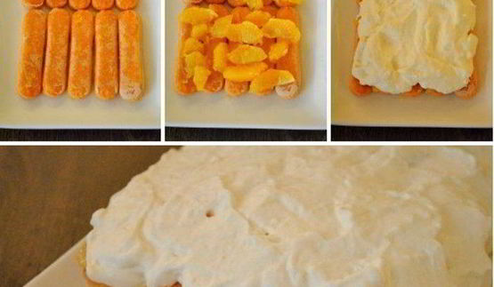 тосканский творожный десерт с апельсинами