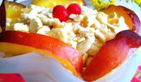 творожно-фруктовый десерт