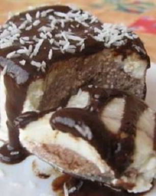 Творожно-шоколадное желе