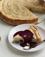 Творожный пудинг с соусом из кагора