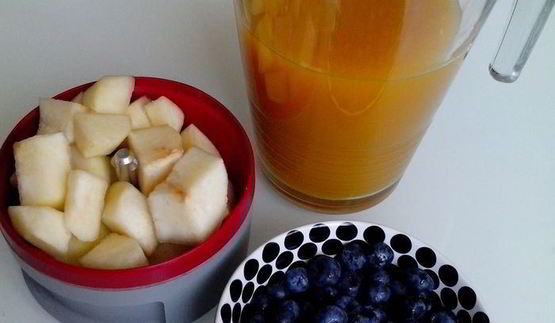 ванильно-ягодный десертный суп