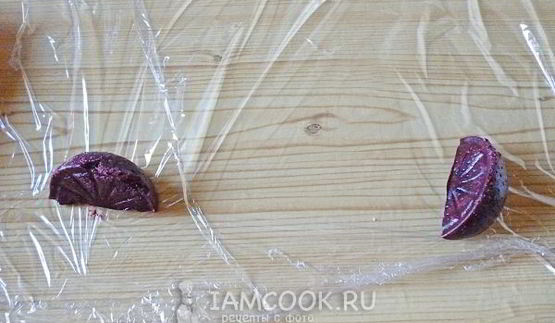 замороженный десерт из черники