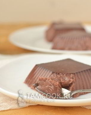Желе из молока и какао
