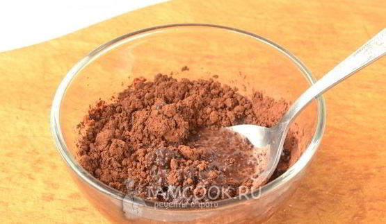 желе из молока и какао