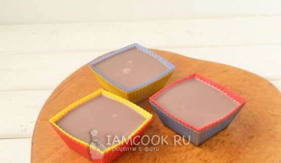 желе из молока и какао