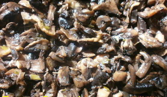 блинная лапша с грибами