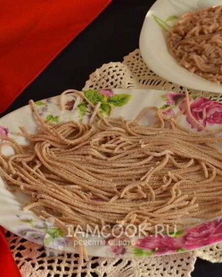 Рецепт домашней гречневой лапши