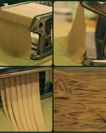 Рецепт домашней пшенично-яичная лапша