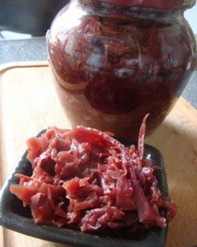 Гарнир из краснокочанной капусты по-датски