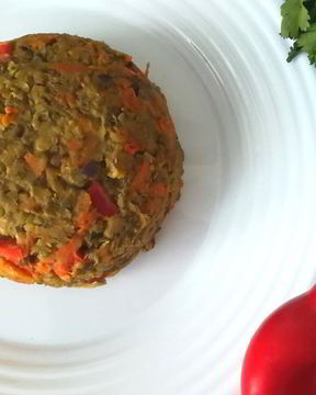 Гарнир из маша с овощами