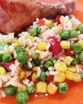 Гарнир из замороженный овощей в мультиварке