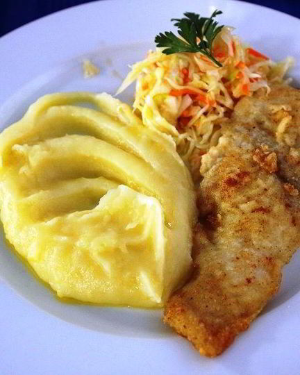 Рецепт гарнира к рыбе в кляре