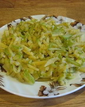 Гарнир к жареным кабачкам