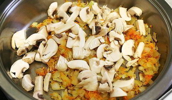 чечевица с грибами