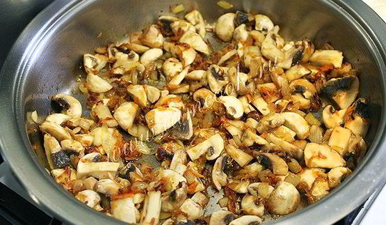 чечевица с грибами