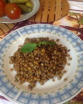 Чечевица с имбирем и лимонной цедрой