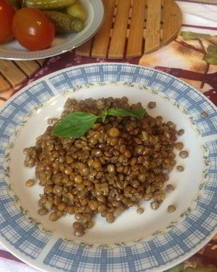 Чечевица с имбирем и лимонной цедрой