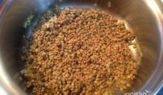 чечевица с имбирем и лимонной цедрой