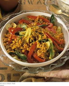 Чечевица с паприкой