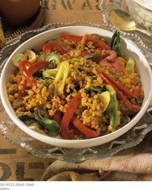 Чечевица с паприкой