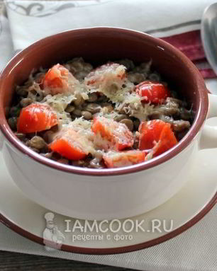 Чечевица с сыром