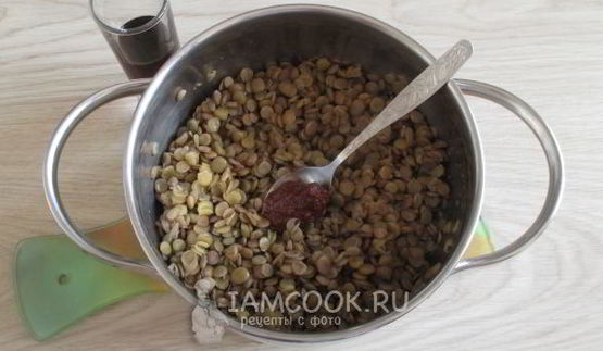 чечевица с сыром