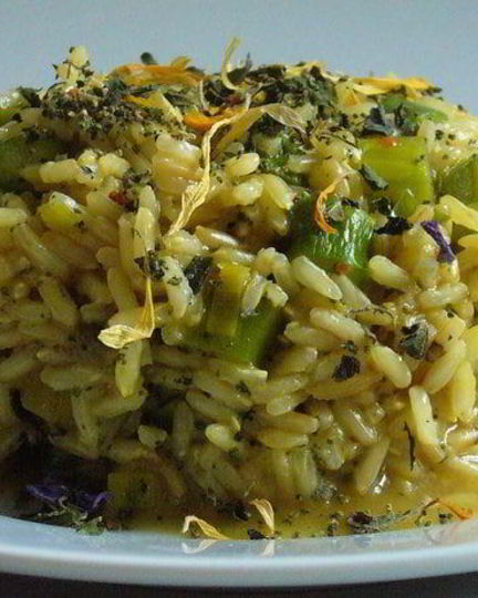 Рецепт горчичного риса со спаржей и пореем все дело в травках