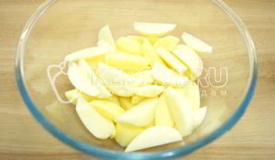 картофель дольками в духовке
