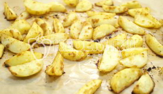 картофель дольками в духовке