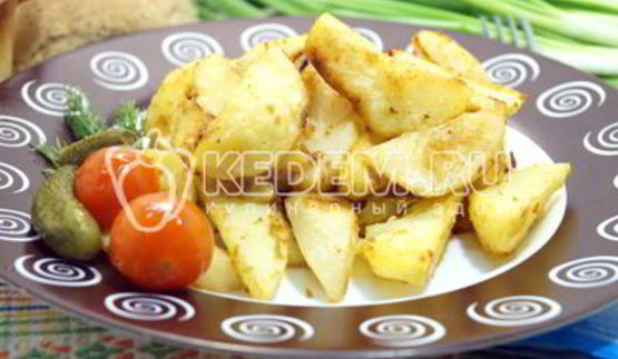 картофель дольками в духовке