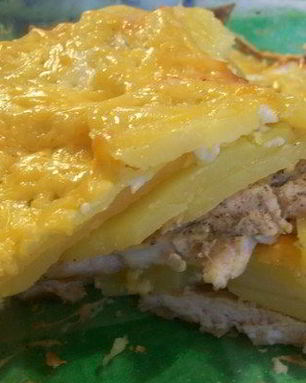 Картофель по-королевски с куриным филе