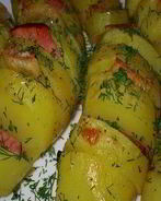 Картофель с беконом в фольге