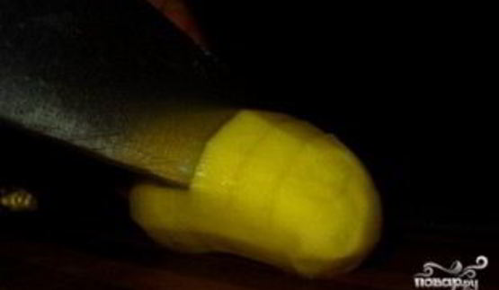 картофель с беконом в фольге