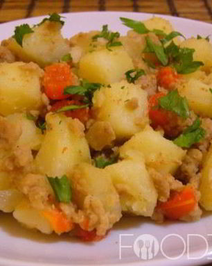 Картофель с фаршем