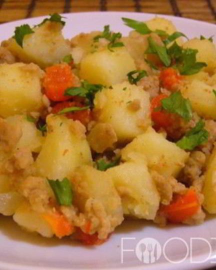 Рецепт картофеля с фаршем